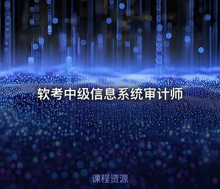 软考中级信息系统审计师