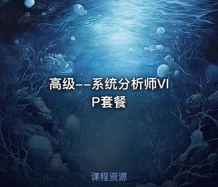 高级--系统分析师VIP套餐