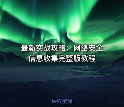 最新实战攻略：网络安全信息收集完整版教程