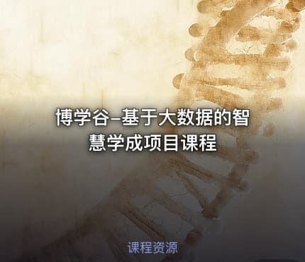 博学谷-基于大数据的智慧学成项目课程