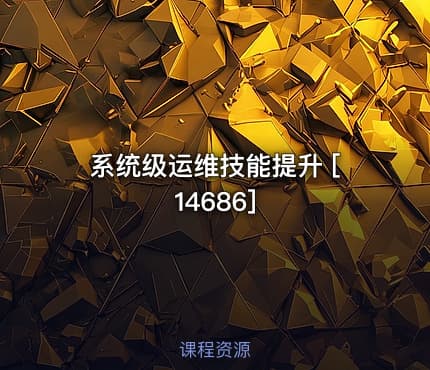 系统级运维技能提升 [14686]