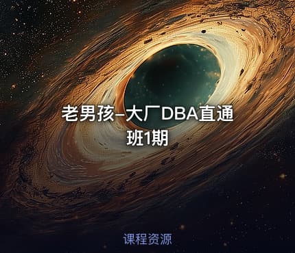 老男孩-大厂DBA直通班1期