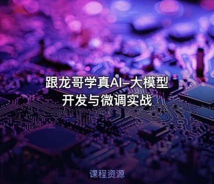 跟龙哥学真AI-大模型开发与微调实战