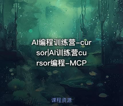 AI编程训练营-cursor|AI训练营cursor编程-MCP