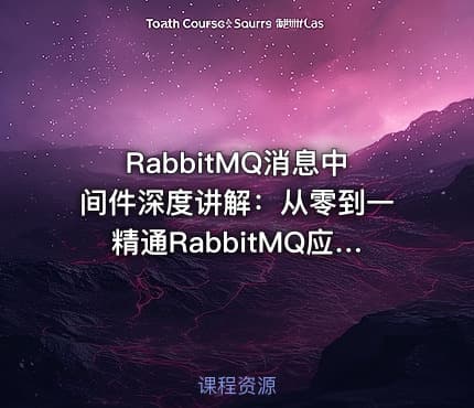 RabbitMQ消息中间件深度讲解：从零到一精通RabbitMQ应用与设计