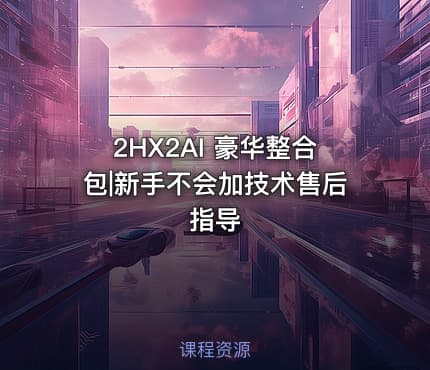 2HX2AI 豪华整合包|新手不会加技术售后指导