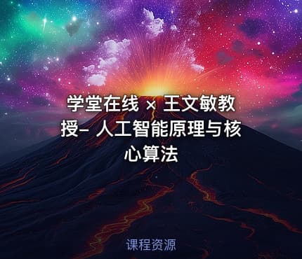 学堂在线 × 王文敏教授- 人工智能原理与核心算法