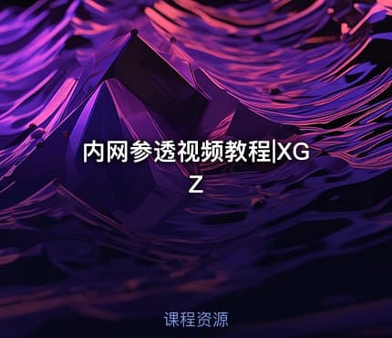 内网参透视频教程|XGZ