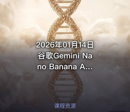 2026年01月14日谷歌Gemini Nano Banana AI图像实战教程
