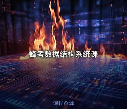 蜂考数据结构系统课