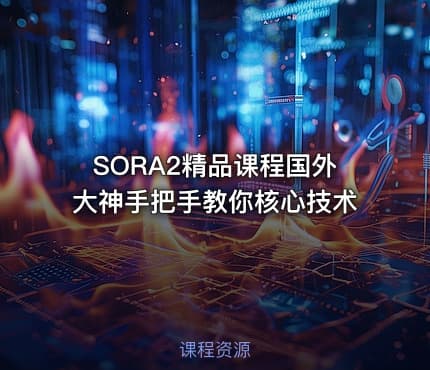 SORA2精品课程国外大神手把手教你核心技术