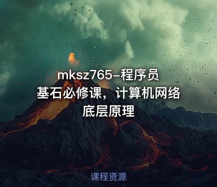 mksz765-程序员基石必修课，计算机网络底层原理