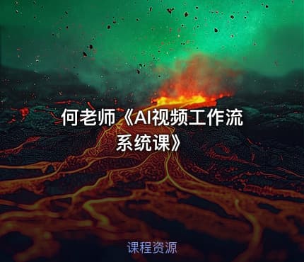 何老师《AI视频工作流系统课》