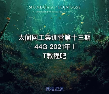 太阁网工集训营第十三期44G  2021年 IT教程吧