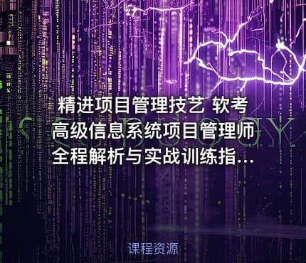 精进项目管理技艺 软考高级信息系统项目管理师 全程解析与实战训练指南