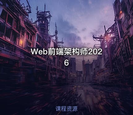 Web前端架构师2026