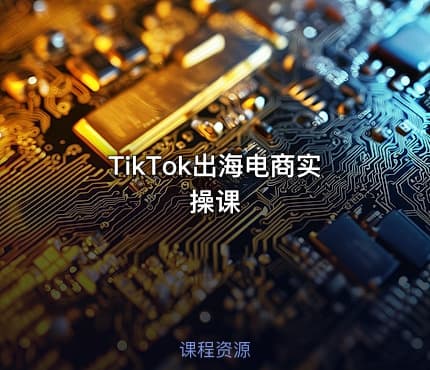 TikTok出海电商实操课