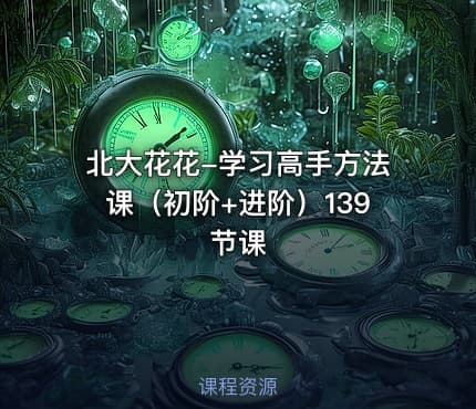 北大花花-学习高手方法课（初阶+进阶）139节课