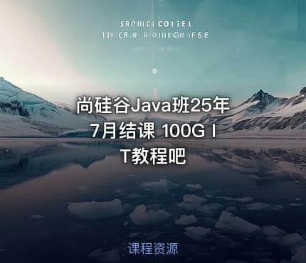 尚硅谷Java班25年7月结课 100G IT教程吧