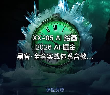 XX-05 AI 绘画|2026 AI 掘金黑客·全套实战体系含教程+工具+指令+赠品