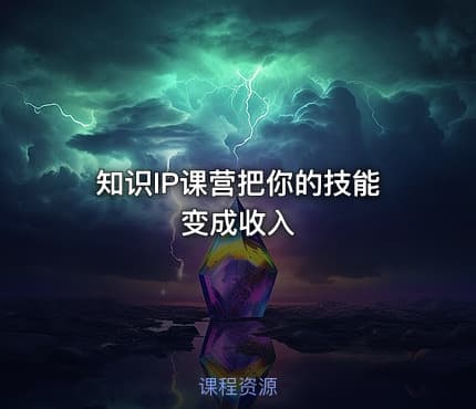 知识IP课营把你的技能变成收入