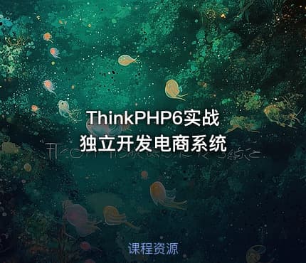 ThinkPHP6实战独立开发电商系统