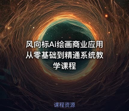 风向标Ai绘画商业应用 从零基础到精通系统教学课程