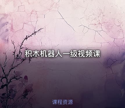 积木机器人一级视频课