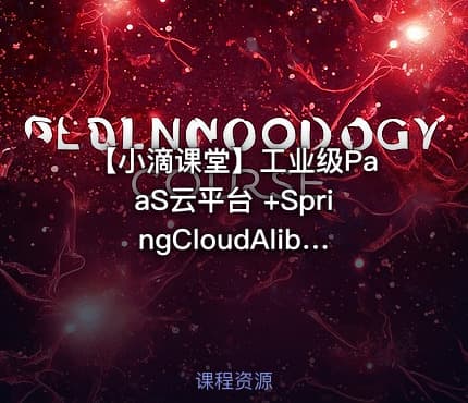 【小滴课堂】工业级PaaS云平台 +SpringCloudAlibaba综合项目实战