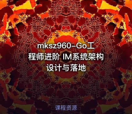 mksz960-Go工程师进阶 IM系统架构设计与落地