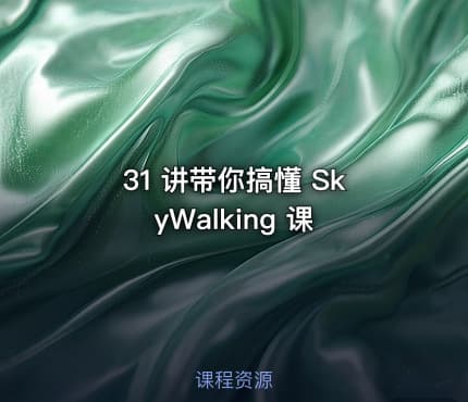 31 讲带你搞懂 SkyWalking 课