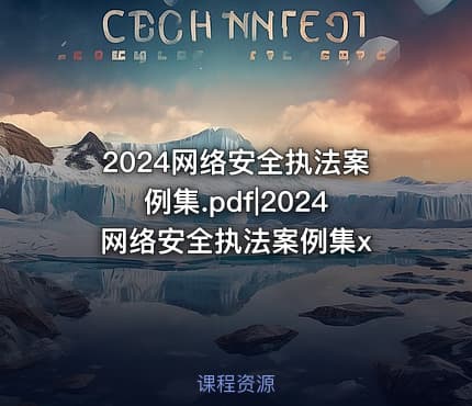 2024网络安全执法案例集.pdf|2024网络安全执法案例集x