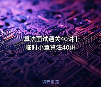 算法面试通关40讲 | 临时小覃算法40讲