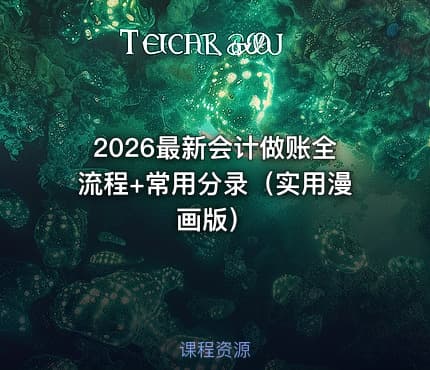 2026最新会计做账全流程+常用分录（实用漫画版）