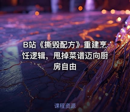 B站《撕毁配方》重建烹饪逻辑，甩掉菜谱迈向厨房自由