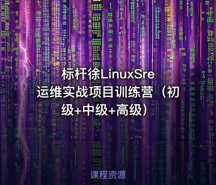 标杆徐LinuxSre运维实战项目训练营（初级+中级+高级）