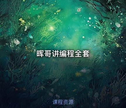 晖哥讲编程全套