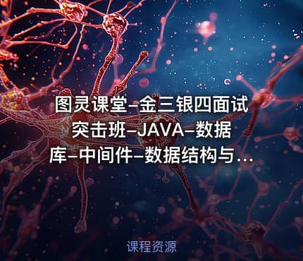 图灵课堂-金三银四面试突击班-JAVA-数据库-中间件-数据结构与算法等