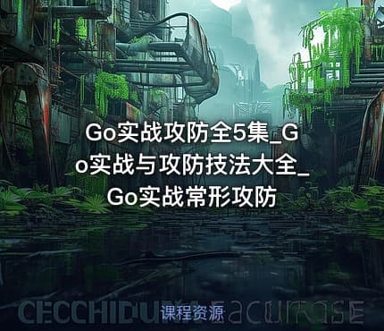 Go实战攻防全5集_Go实战与攻防技法大全_Go实战常形攻防