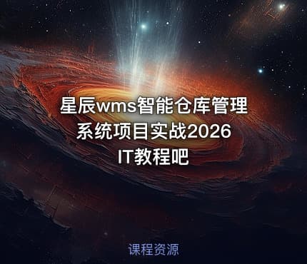 星辰wms智能仓库管理系统项目实战2026 IT教程吧