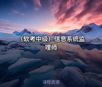 （软考中级）信息系统监理师