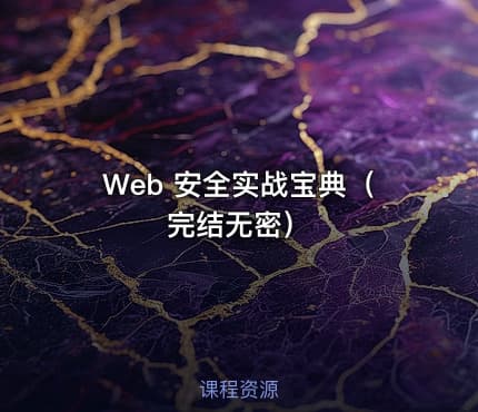 Web 安全实战宝典（完结无密）