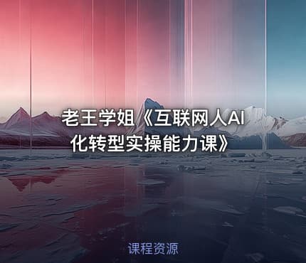 老王学姐《互联网人Al化转型实操能力课》
