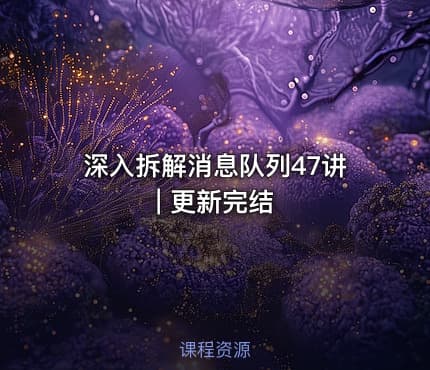 深入拆解消息队列47讲 | 更新完结