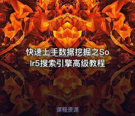 快速上手数据挖掘之Solr5搜索引擎高级教程