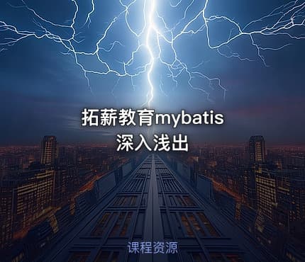 拓薪教育mybatis深入浅出