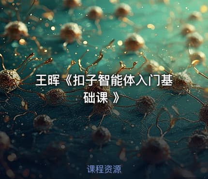 王晖《扣子智能体入门基础课 》