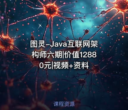 图灵-Java互联网架构师六期|价值12880元|视频+资料