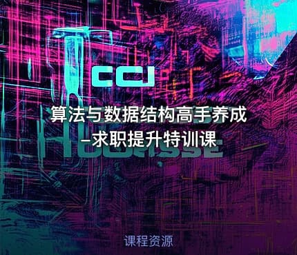 算法与数据结构高手养成-求职提升特训课