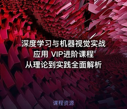 深度学习与机器视觉实战应用 VIP进阶课程 从理论到实践全面解析